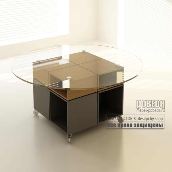 Конференц-стол со стеклом 05-02-34