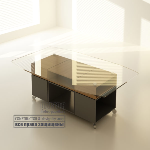 Конференц-стол со стеклом 05-13-34
